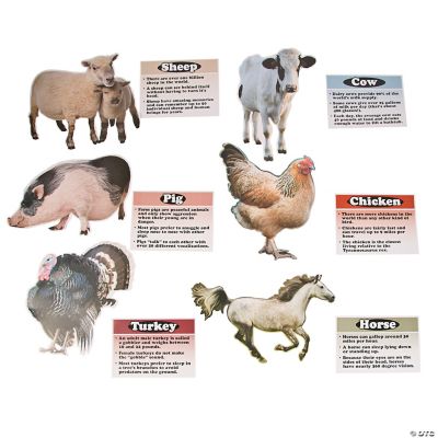 Jumbo Farm Animal Classroom Cutouts - Oriental Trading
