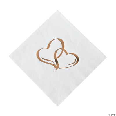 Gold Two Hearts Luncheon Napkins Discontinued
