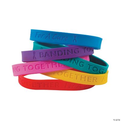 Cancer Awareness Rubber Bracelets