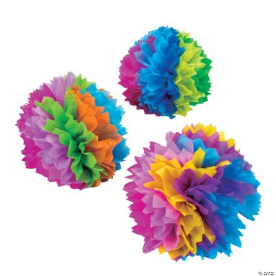 Fiesta Flower Tissue Centerpieces