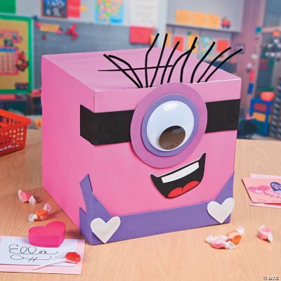 valentine box minion boxes diy exchange crafts valentines craft idea card orientaltrading nobiggie adorable easy creative homemade decorations supplies classroom