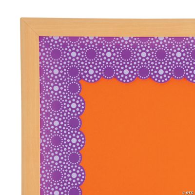 Lots of Dots Purple Bulletin Board Borders