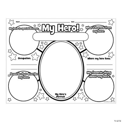 Color Your Own “All About My Hero” Posters