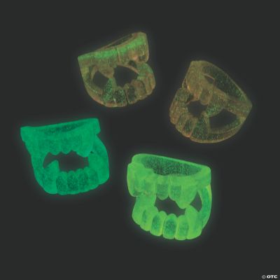 GlowintheDark Teeth Rings