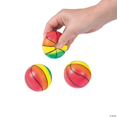 Rainbow Basketball Stress Balls