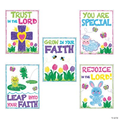 Colorful Chalkboard Religious Posters