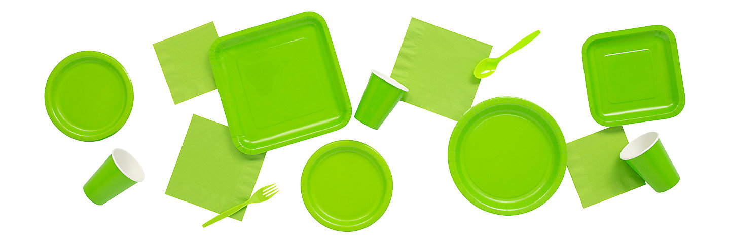 Solid Color Lime Green Tableware