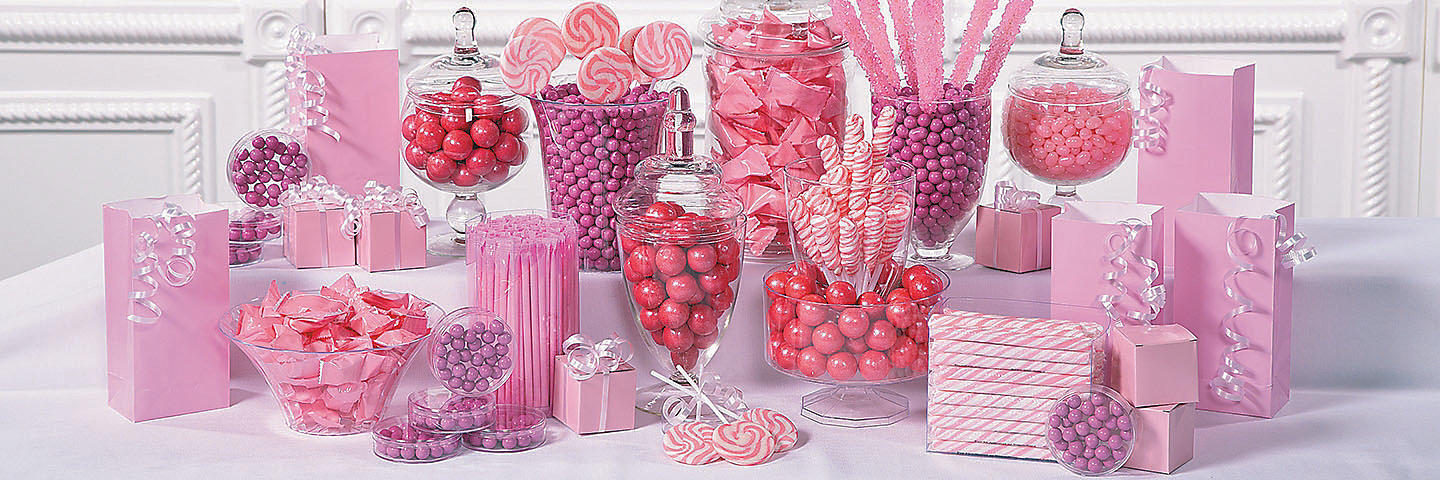 Pink Candy Buffet Supplies
