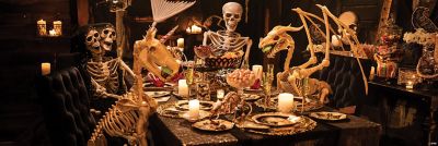 Skeleton Dinner Party Halloween Decorations