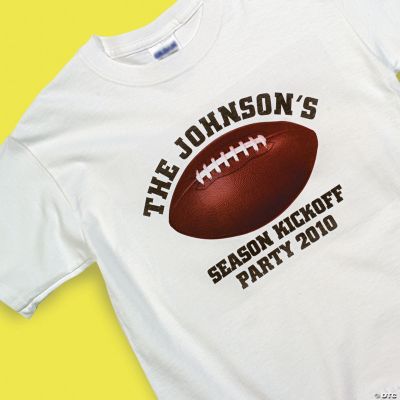 Personalized Football T-Shirt — Adult Medium (38-40)