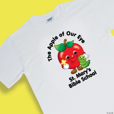 Personalized Apple Of God White T-Shirt — Youth Medium (10-12)