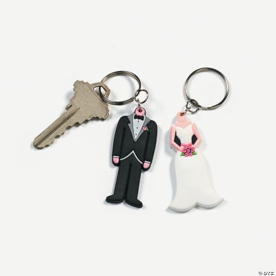 Bride & Groom Key Chains