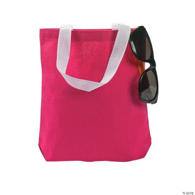 Dark Pink Tote Bags