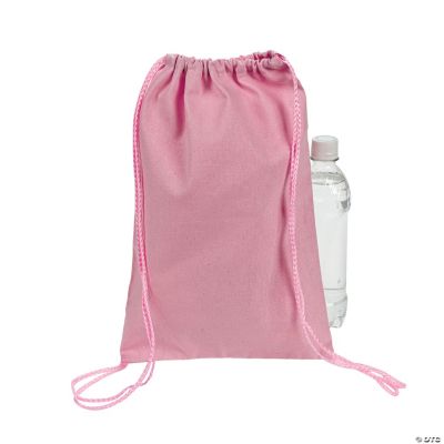 Light Pink Drawstring Backpacks Oriental Trading