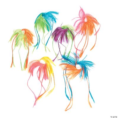 Two-Tone Neon Hair Attachments