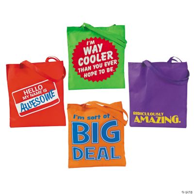 Large Humorous Tote Bags