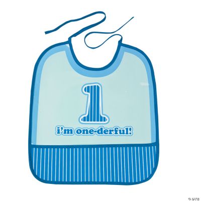 Boy's First Birthday Bib