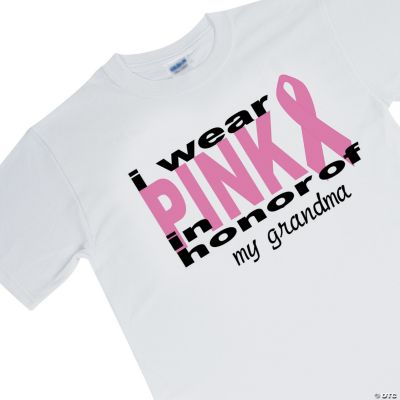 "I Wear Pink In Honor Of" T-Shirts - Adult M (38-40)