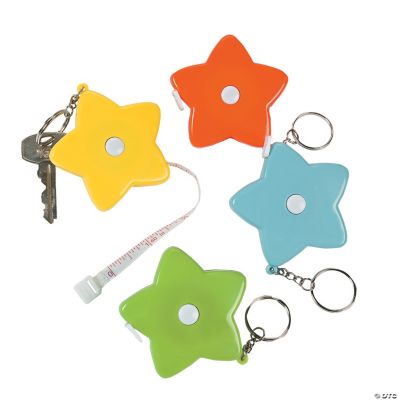 Star Measuring Tape Key Chains