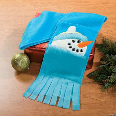 Snowman Scarf with Pockets