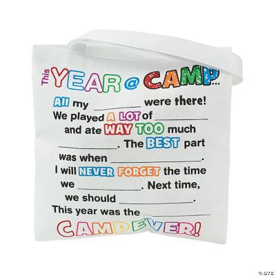 Fill-In-The-Blank Camp Totes