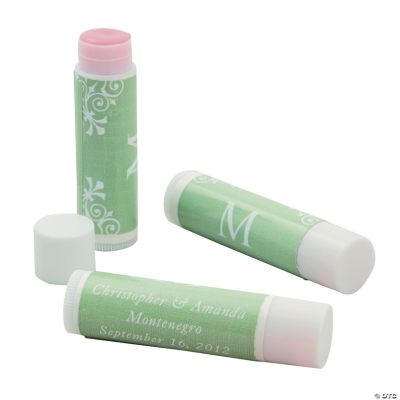 Personalized Lime Green Monogram Lip Covers