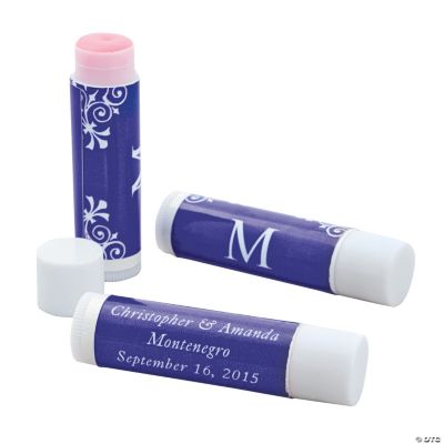 Personalized Purple Monogram Lip Covers