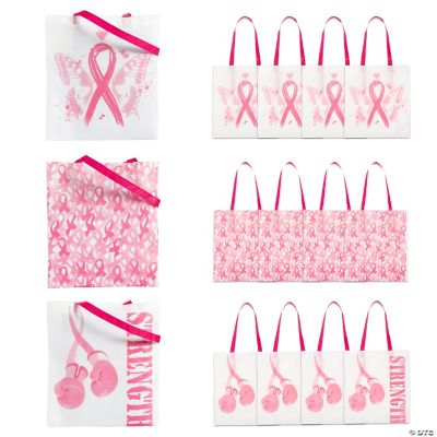 Pink Ribbon Totes