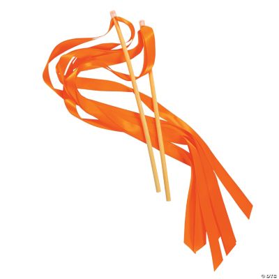 Orange Ribbon Wands