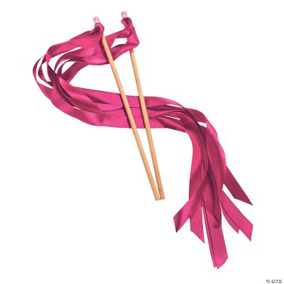 Hot Pink Ribbon Wands