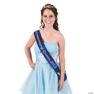 Blue “Homecoming Queen 2012” Sash