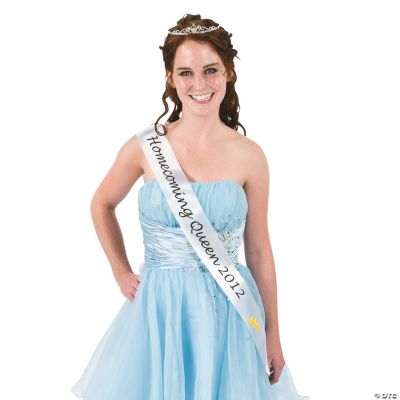 White “Homecoming Queen 2012” Sash
