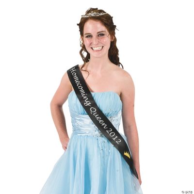 Black “Homecoming Queen 2012” Sash