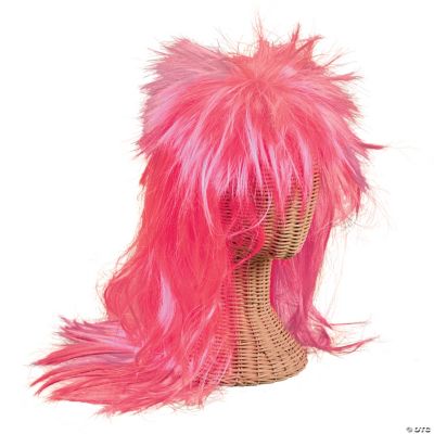 Neon Pink Mullet Wig Oriental Trading