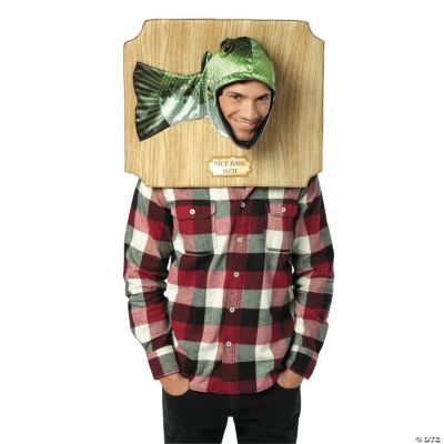 Trophy Head Bass Adult Men’s Costume