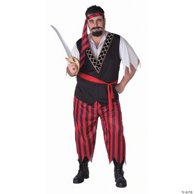 Plus Size Pirate With Sash Adult Men’s Costume