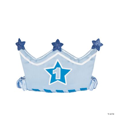 1st Birthday Boy Crown Headband