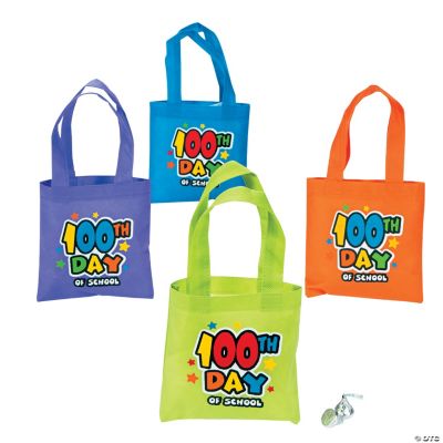 “100th Day Of School” Totes