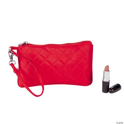Red Quilted Wristlet Purse