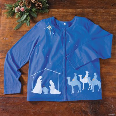 Nativity Scene Cardigan Discontinued