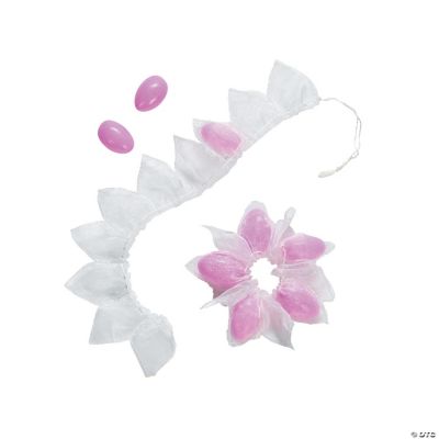 Organza Flower Ribbon Favor Bags
