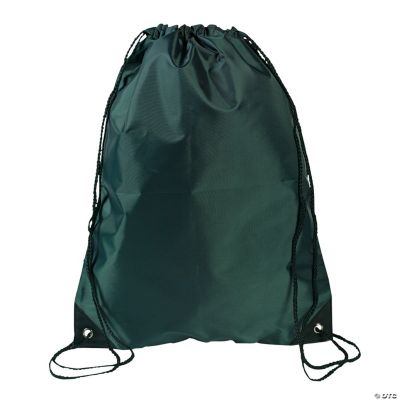 Medium Drawstring Backpacks — Forest Green