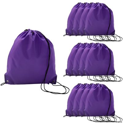 Medium Drawstring Backpacks - Purple