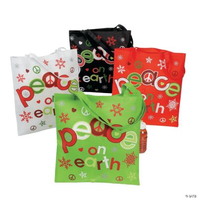 Large “Peace On Earth” Totes