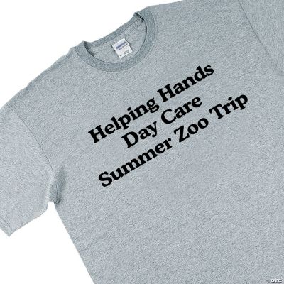 Personalized Grey T-Shirt — Adult XXL (50-52)