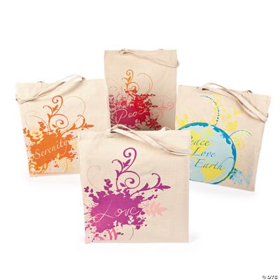 “Peace, Love, Earth” Tote Bags