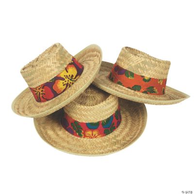 Beach Hats With Hibiscus Hatbands