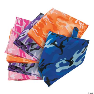 12 Bright Camouflage Bandanas