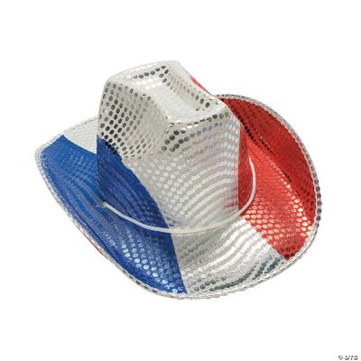 Patriotic Sequin Cowboy Hat