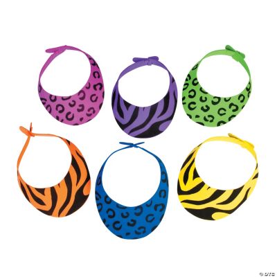 Neon Animal Print Visors